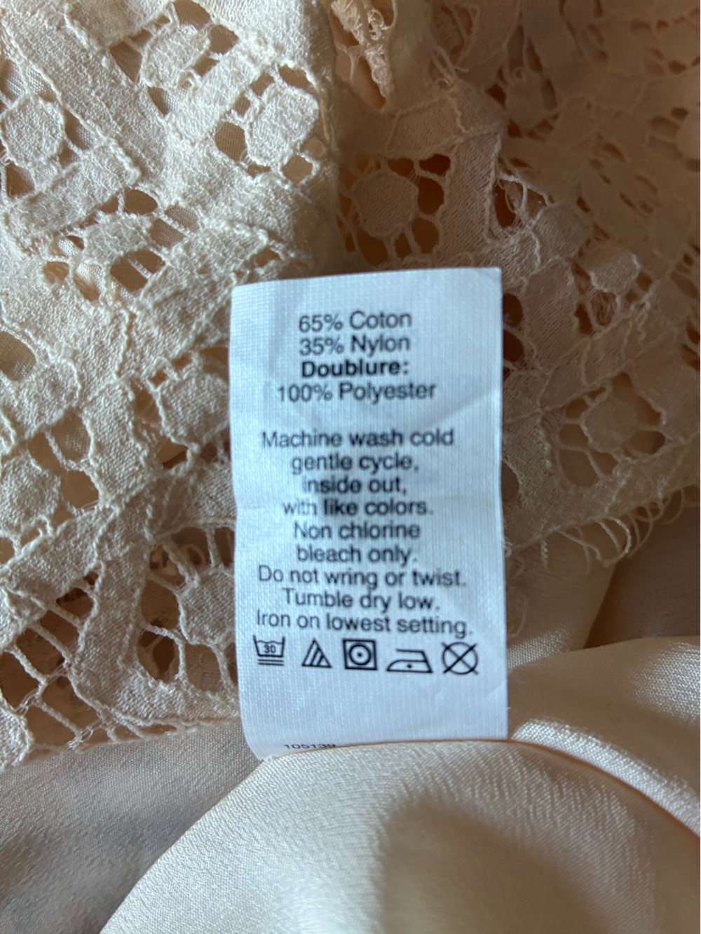 J. Crew Beautiful 👡Beige swirling Lace Fit-and-Flare Dress 4 - Picture 6 of 13